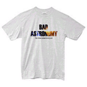 image of T-shirt with Bad Astronomy logo