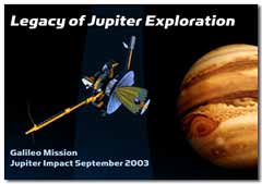 Galileo mission logo and link to JPL