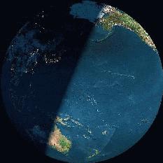 image of Earth as seen by a Leonid