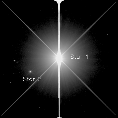STIS image of bright star